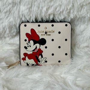 Disney x Kate Spade Minnie Mouse Bifold Wallet NWOT